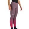 Warme dames panty's Sportful Squadra W mauve / framboos